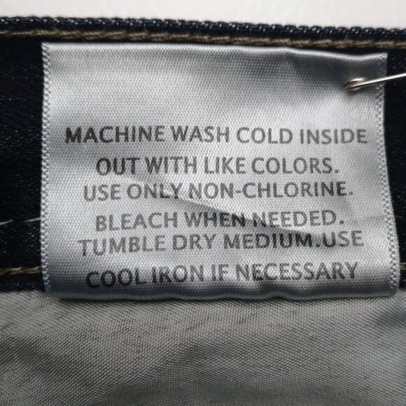 Ring of Fire Men's Size 33/32 Dark Wash Slim Straight Baldwin Ave. Jeans - Picture 5 of 14